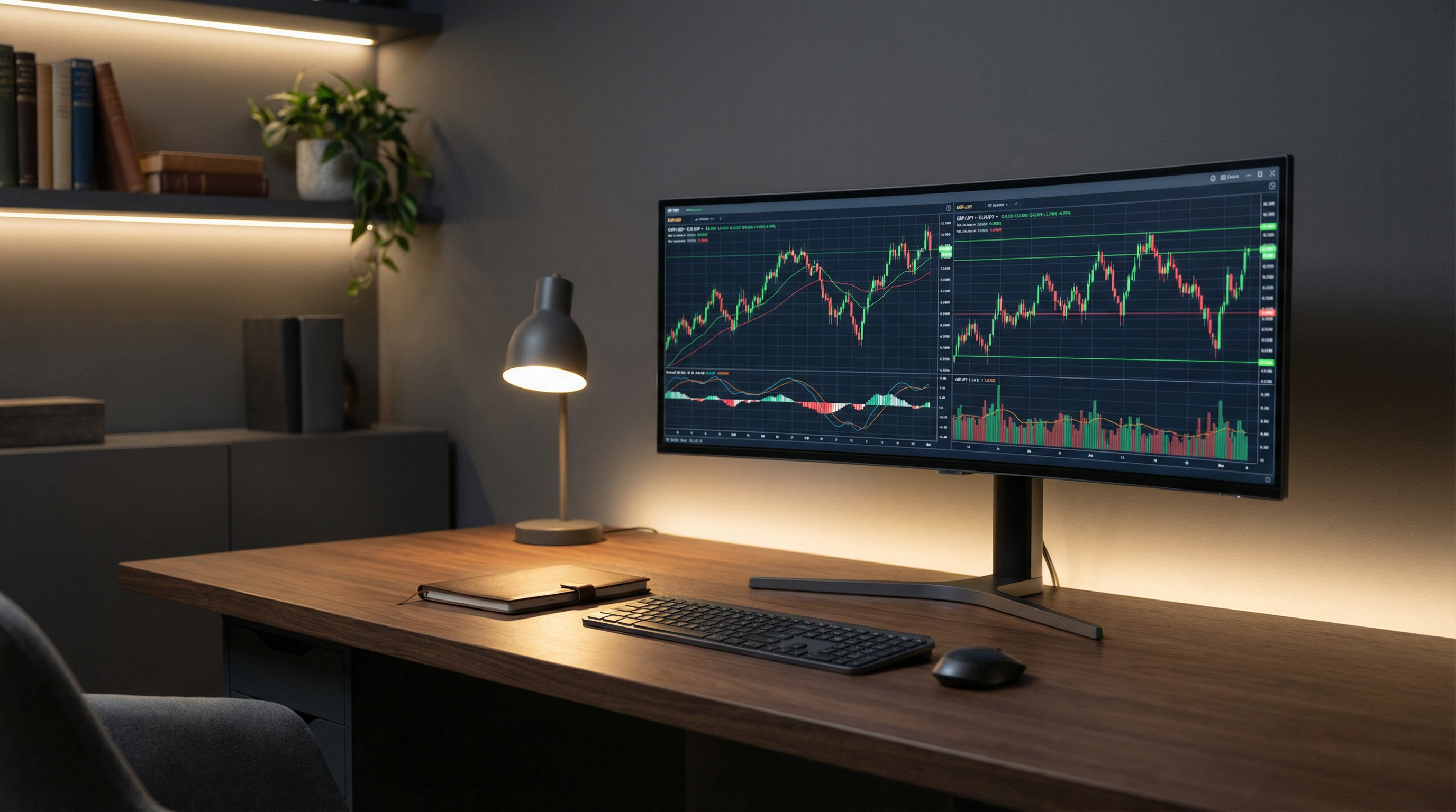 [background image] image of a work desk with a laptop and documents (for a ai legal tech company)